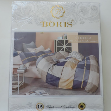 КПБ BORIS (Сатин), простыня на резинке, в ассортименте (57) - 1