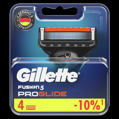 Сменные кассеты Gillete fusion5 Proglide 4 шт. - 1